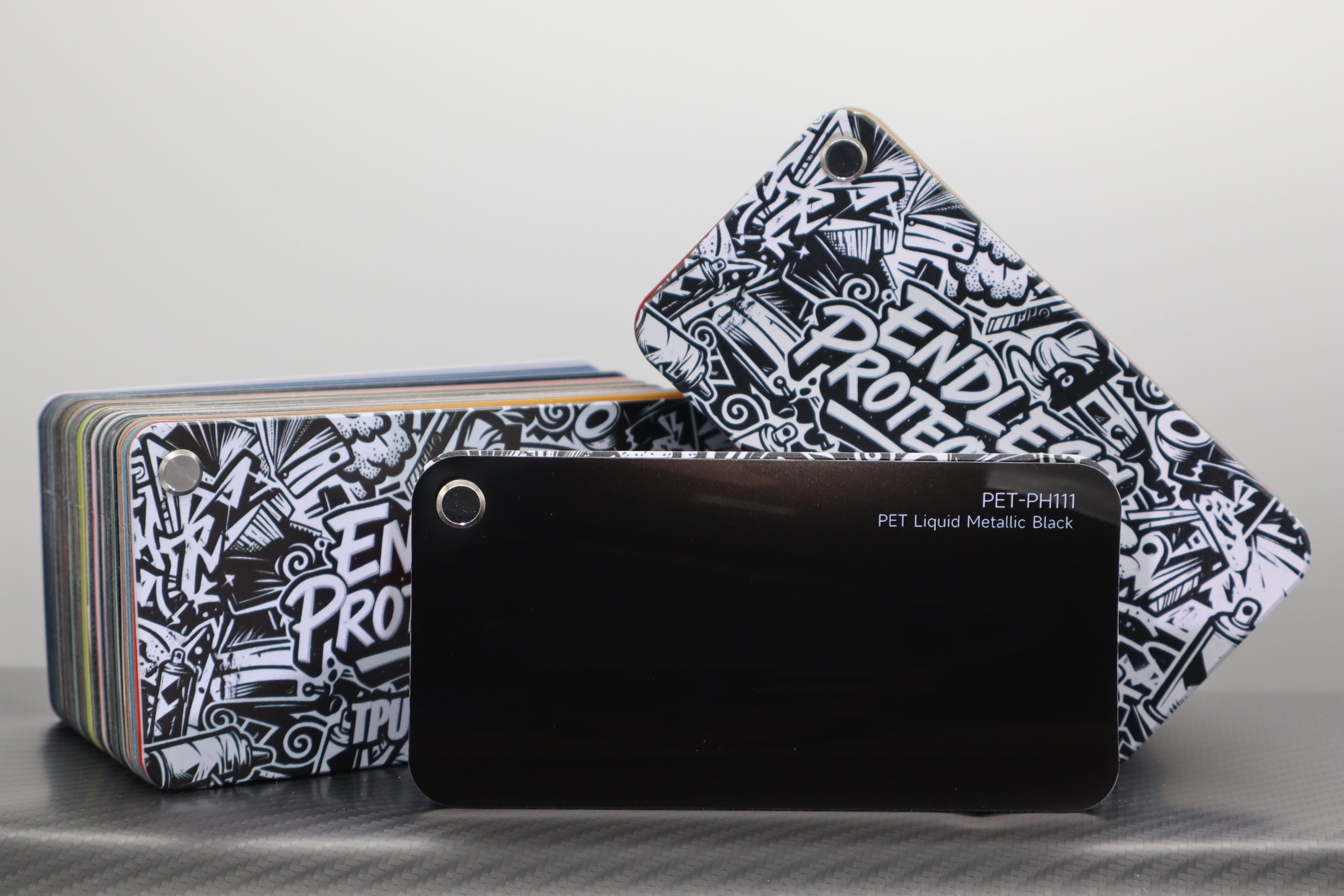 Liquid Metallic Grau Endless Wrapping Film