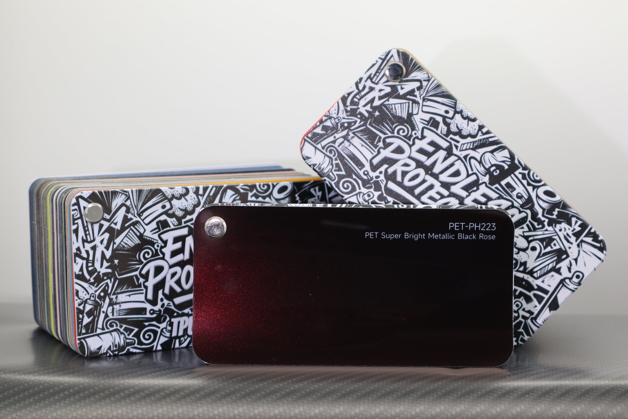 Metallic Rot/Orange/Gelb Endless Wrapping Film