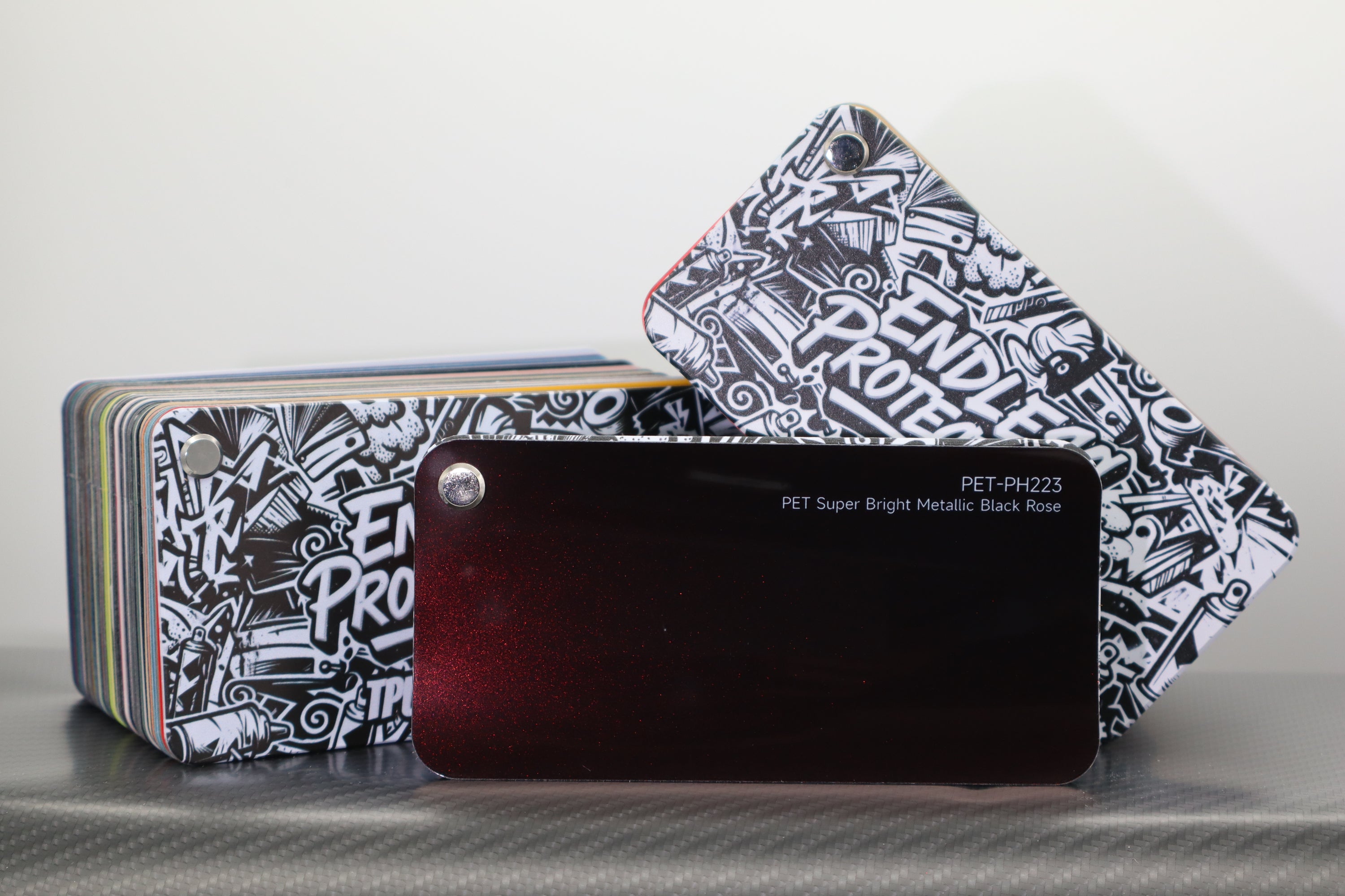 Metallic Rot/Orange/Gelb Endless Wrapping Film