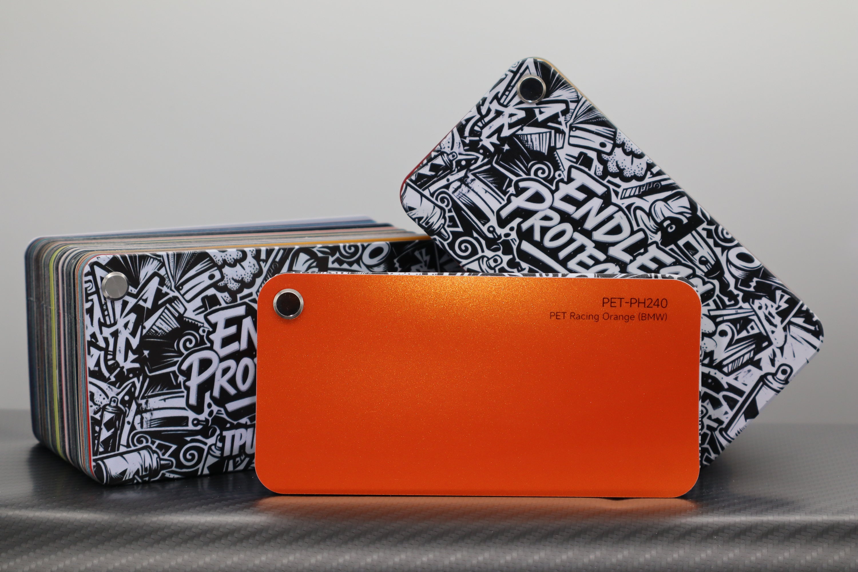 Metallic Rot/Orange/Gelb Endless Wrapping Film