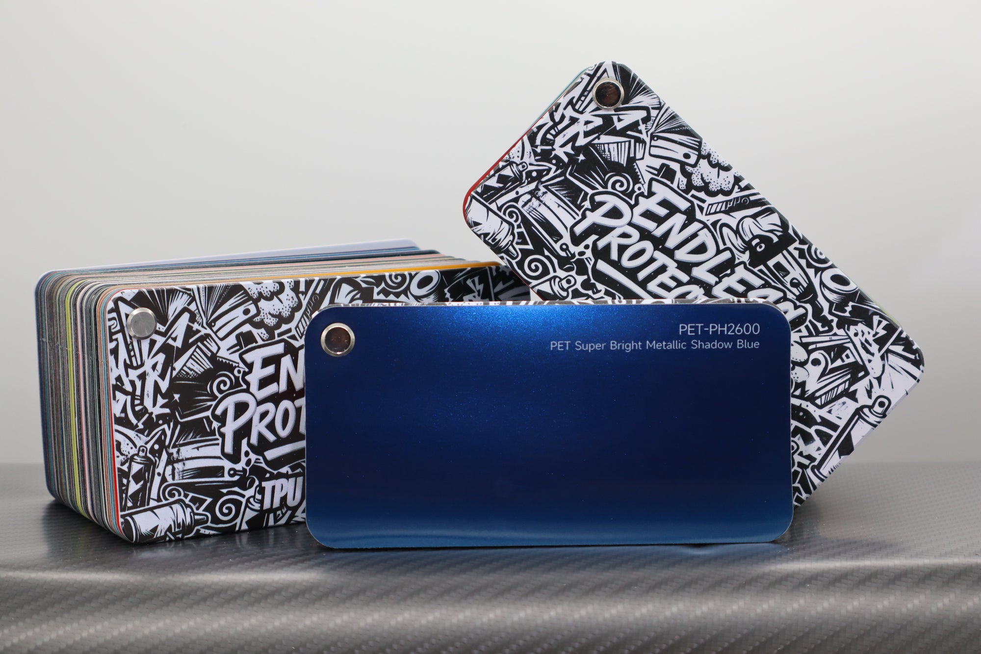 Metallic Dunkel-Blau Endless Wrapping Film