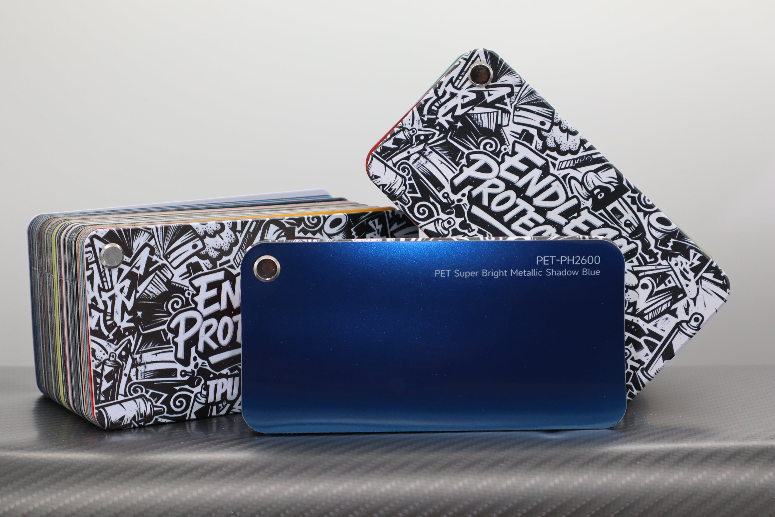 Metallic Dunkel-Blau Endless Wrapping Film