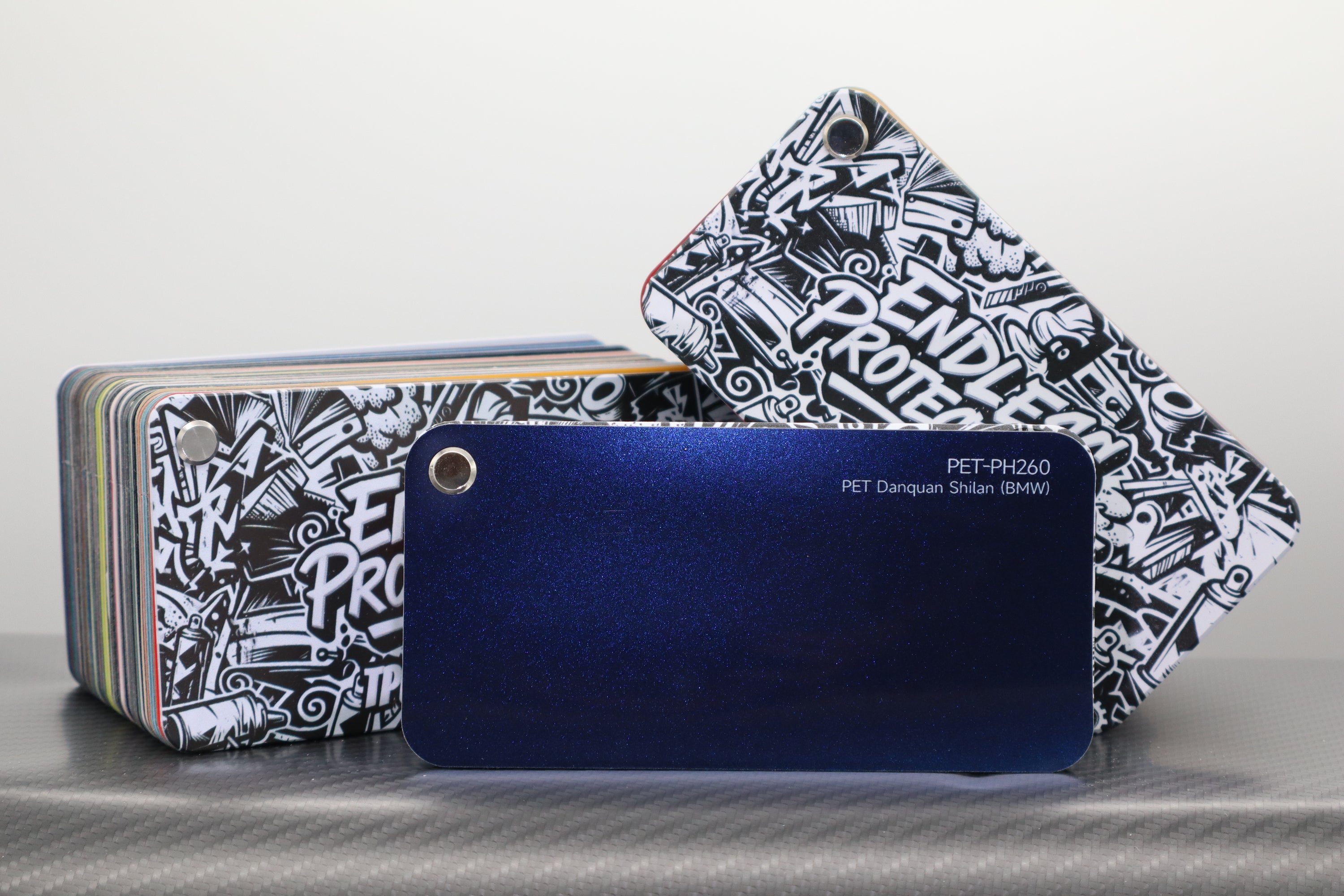 Metallic Dunkel-Blau Endless Wrapping Film