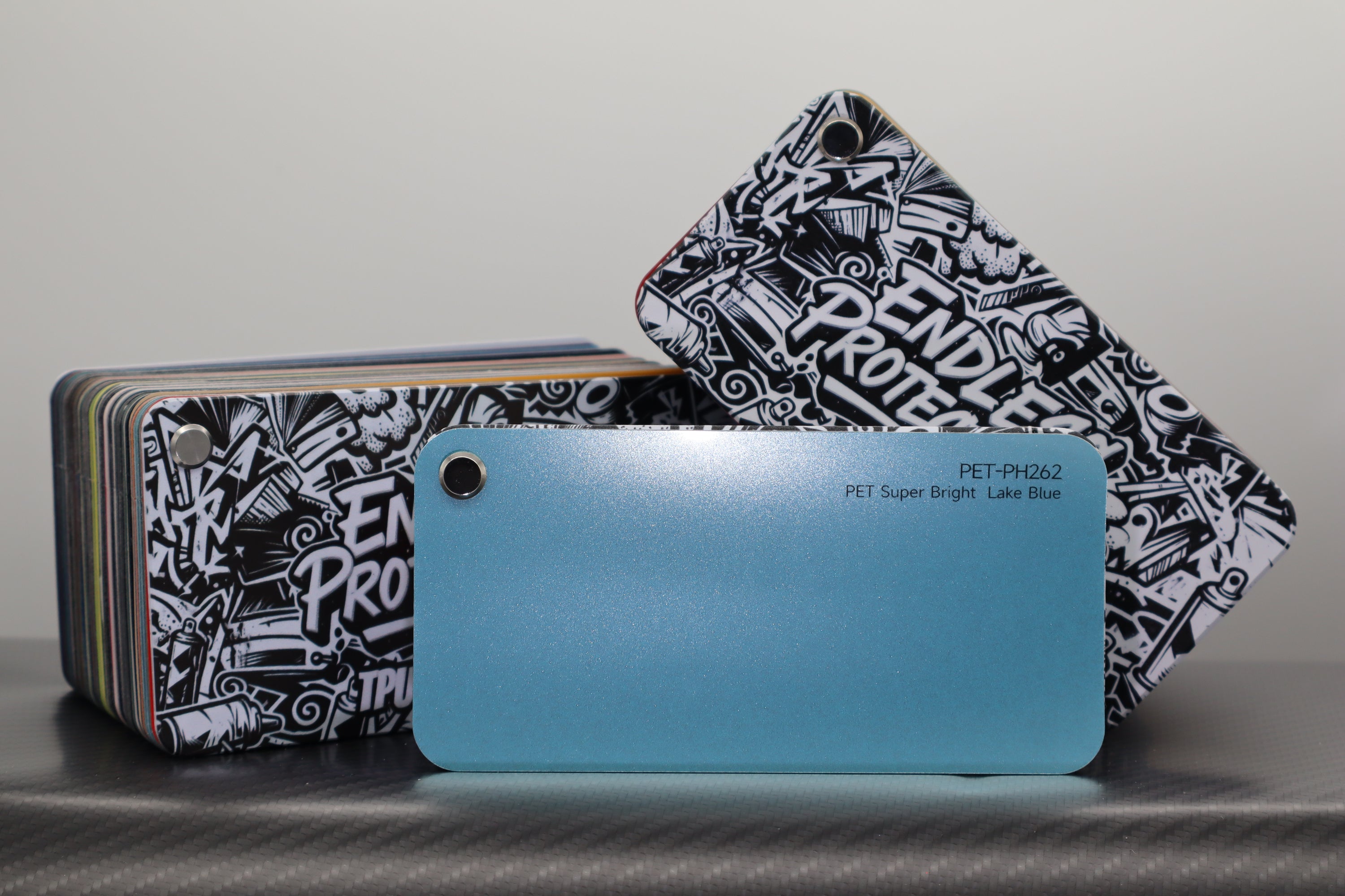Metallic Hell-Blau Endless Wrapping Film