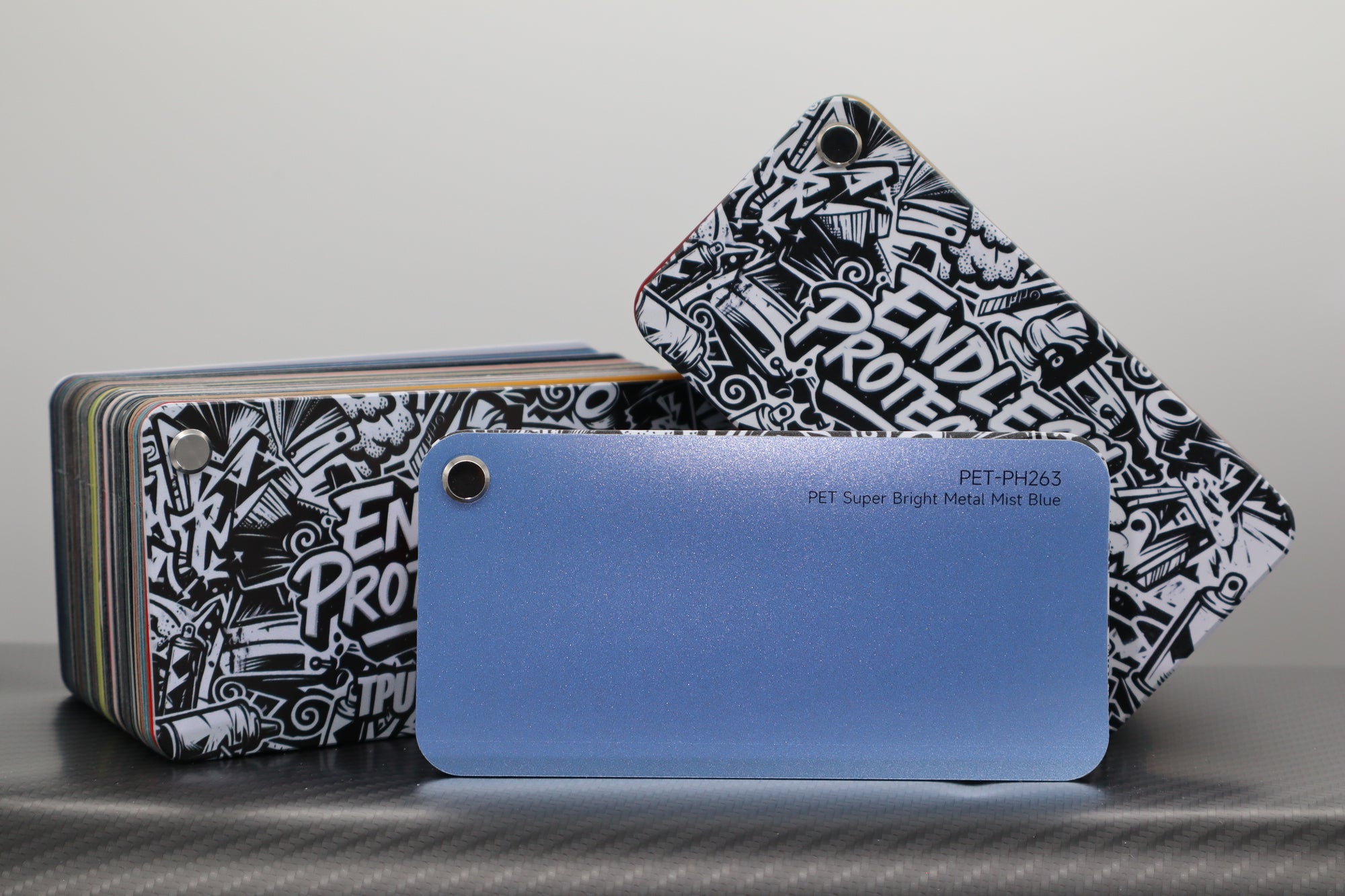 Metallic Hell-Blau Endless Wrapping Film