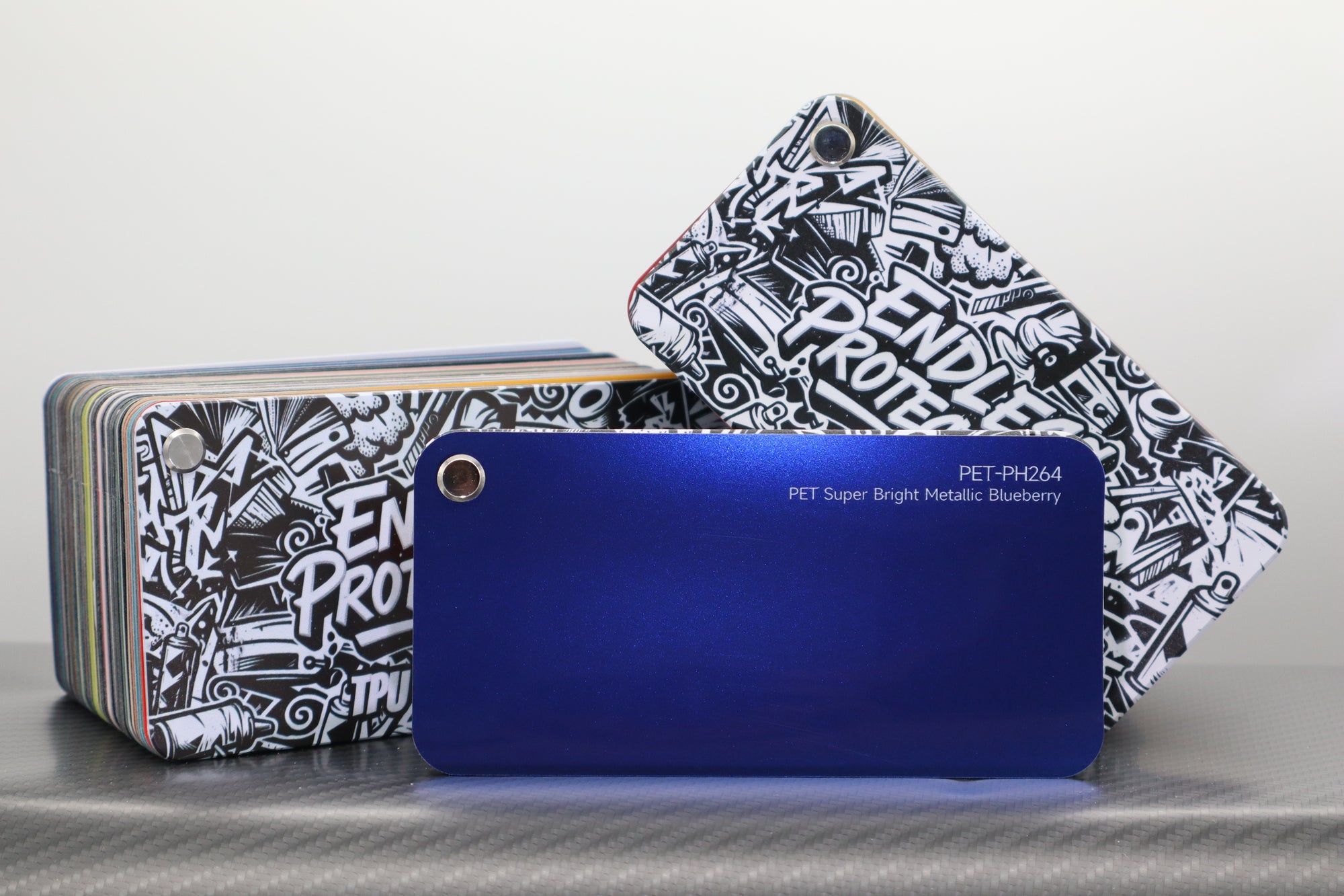 Metallic Dunkel-Blau Endless Wrapping Film