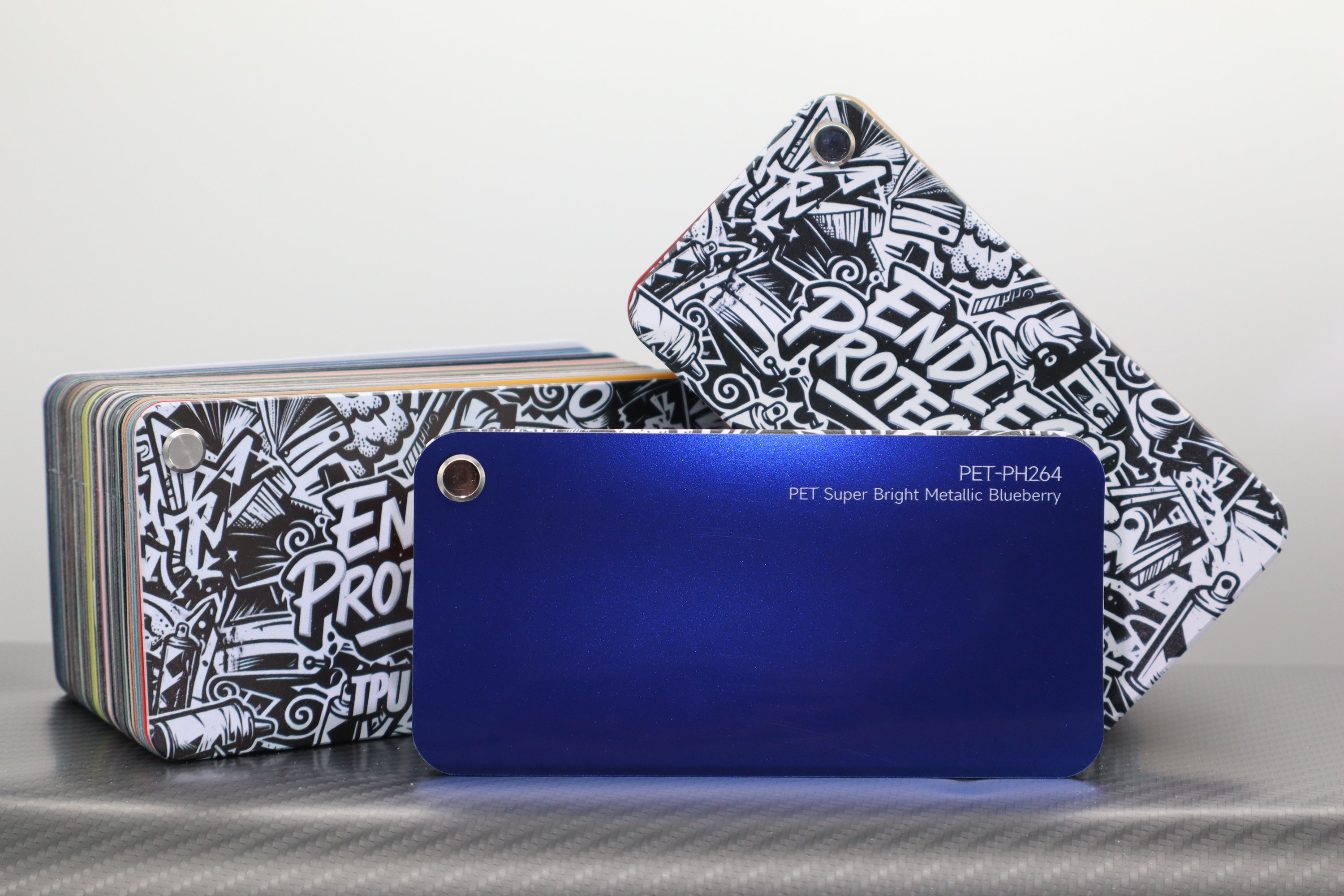 Metallic Dunkel-Blau Endless Wrapping Film