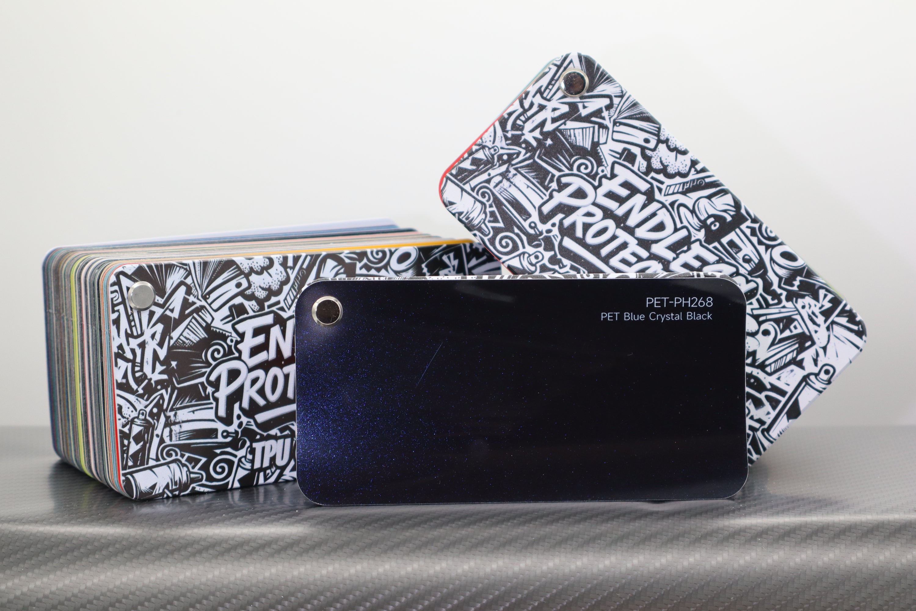 Metallic Dunkel-Blau Endless Wrapping Film