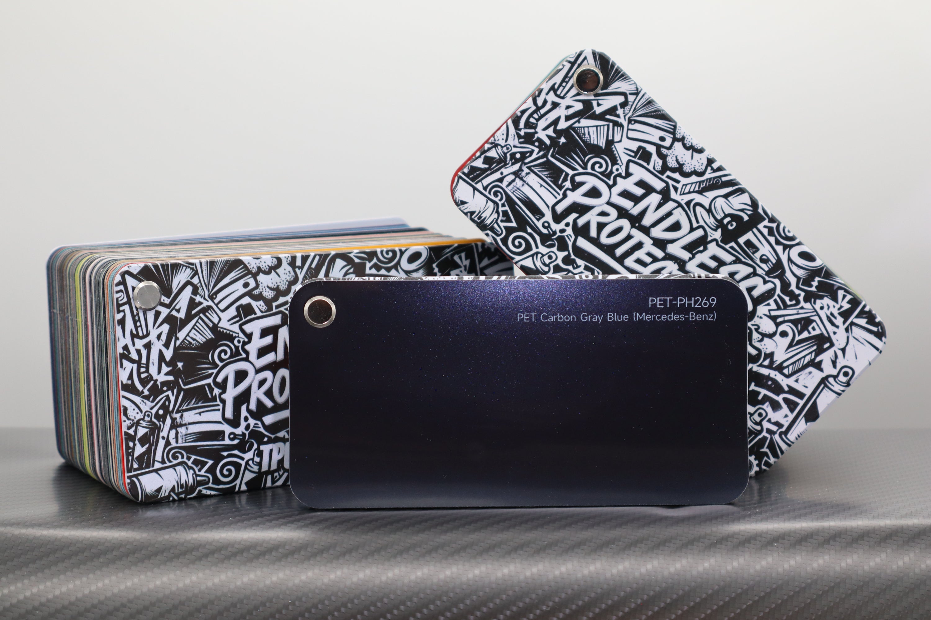 Metallic Dunkel-Blau Endless Wrapping Film
