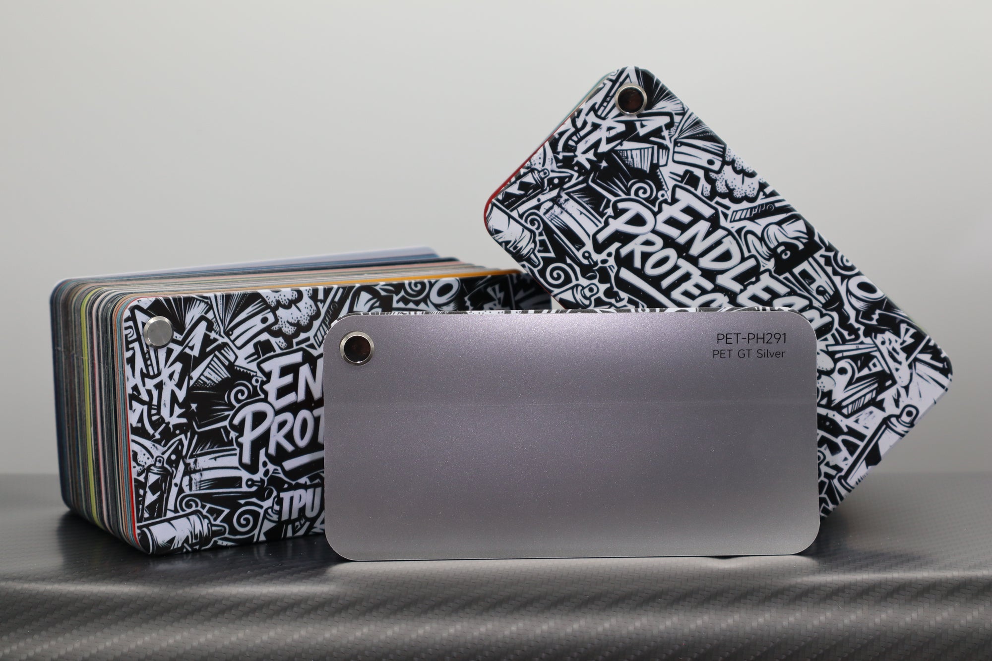 Metallic Silber Endless Wrapping Film