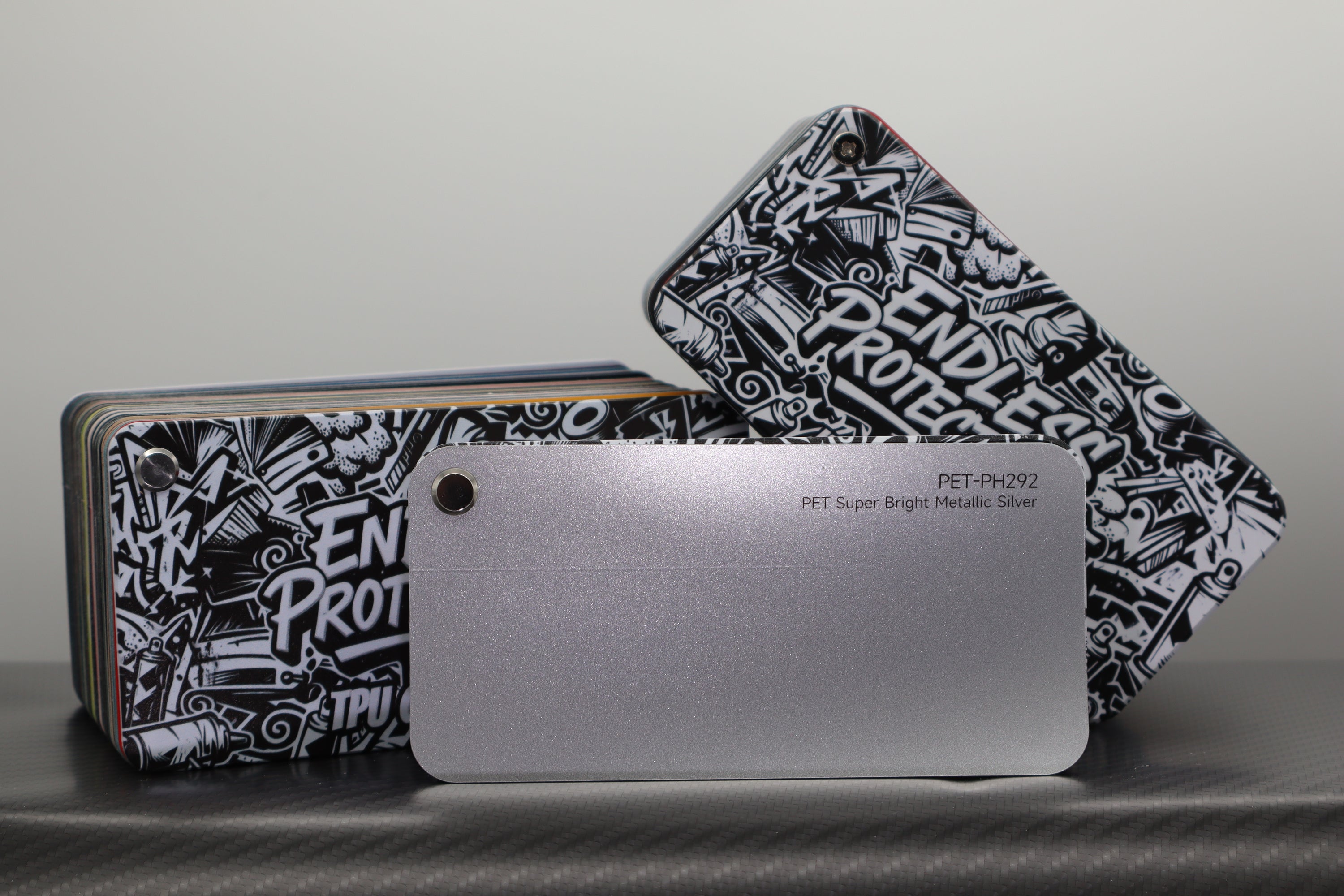 Metallic Silber Endless Wrapping Film
