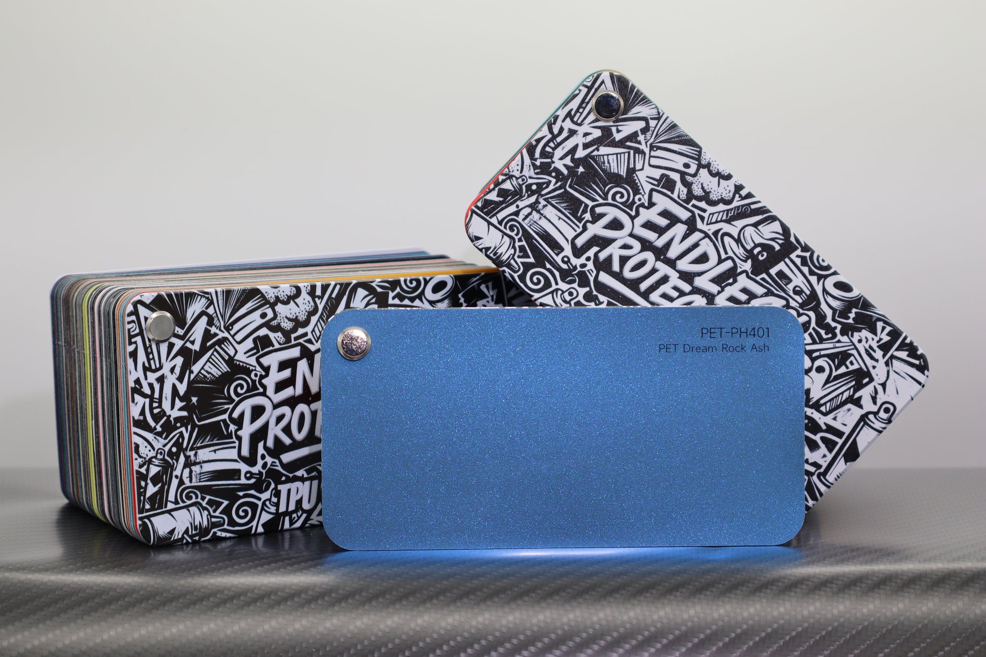 Metallic Hell-Blau Endless Wrapping Film