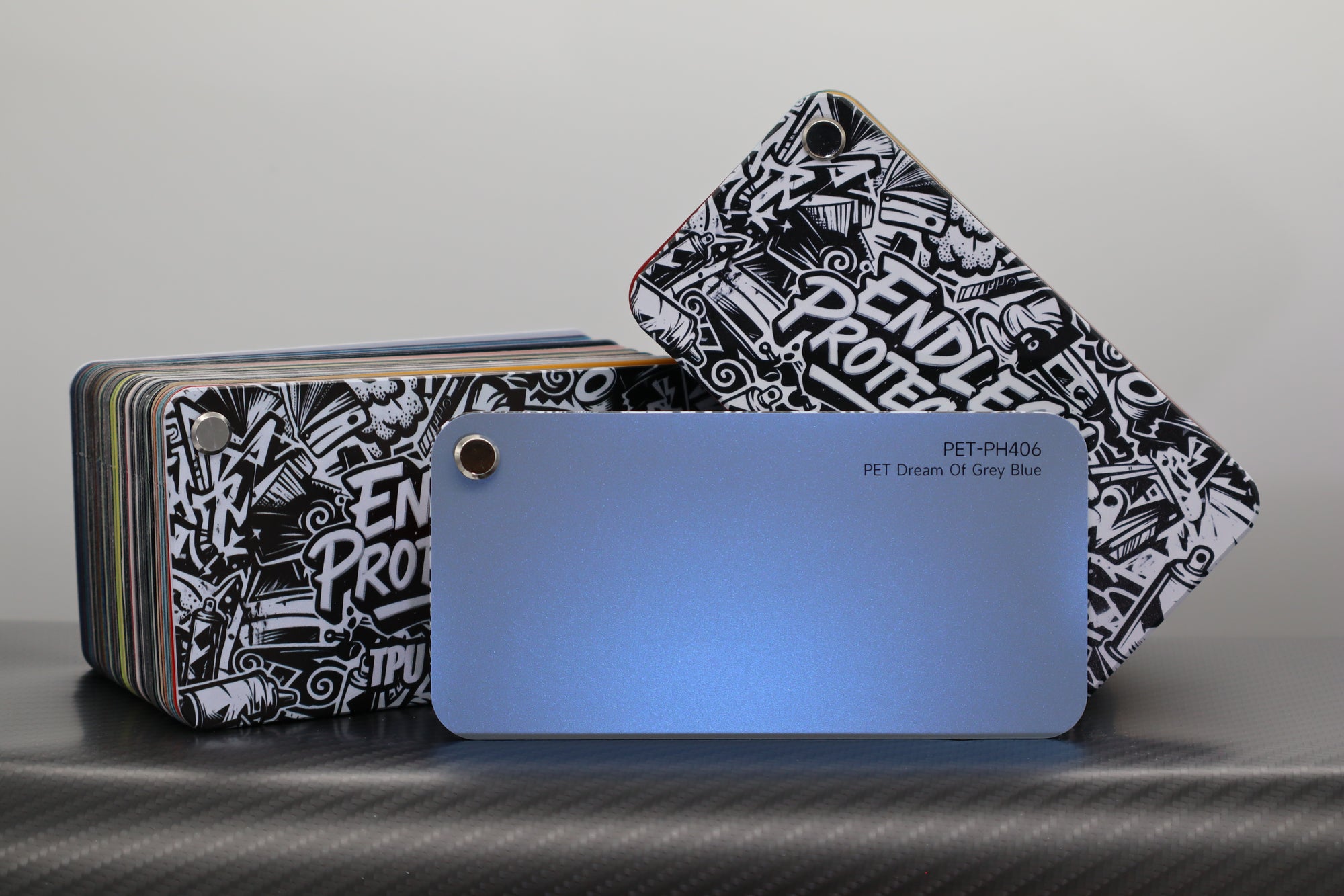 Metallic Hell-Blau Endless Wrapping Film