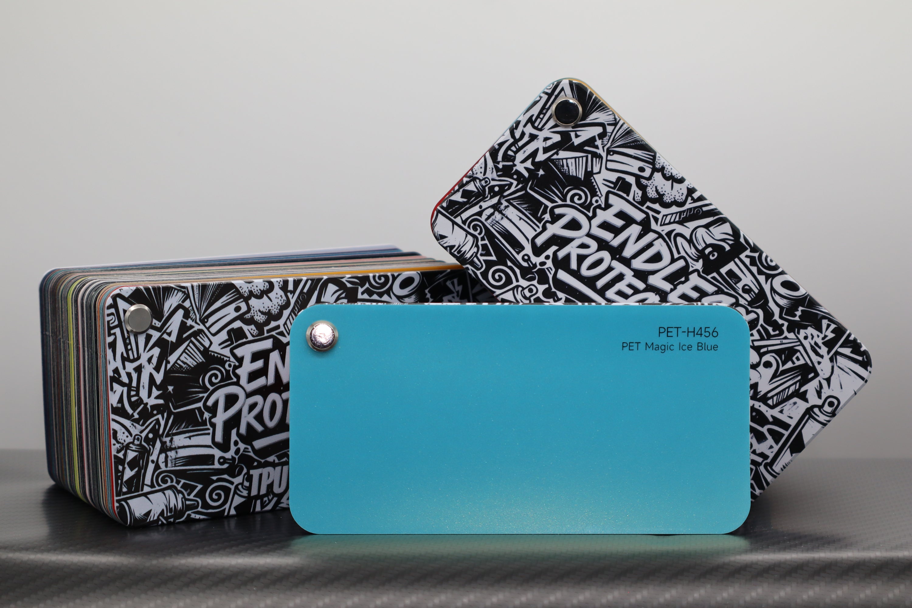 Metallic Hell-Blau Endless Wrapping Film