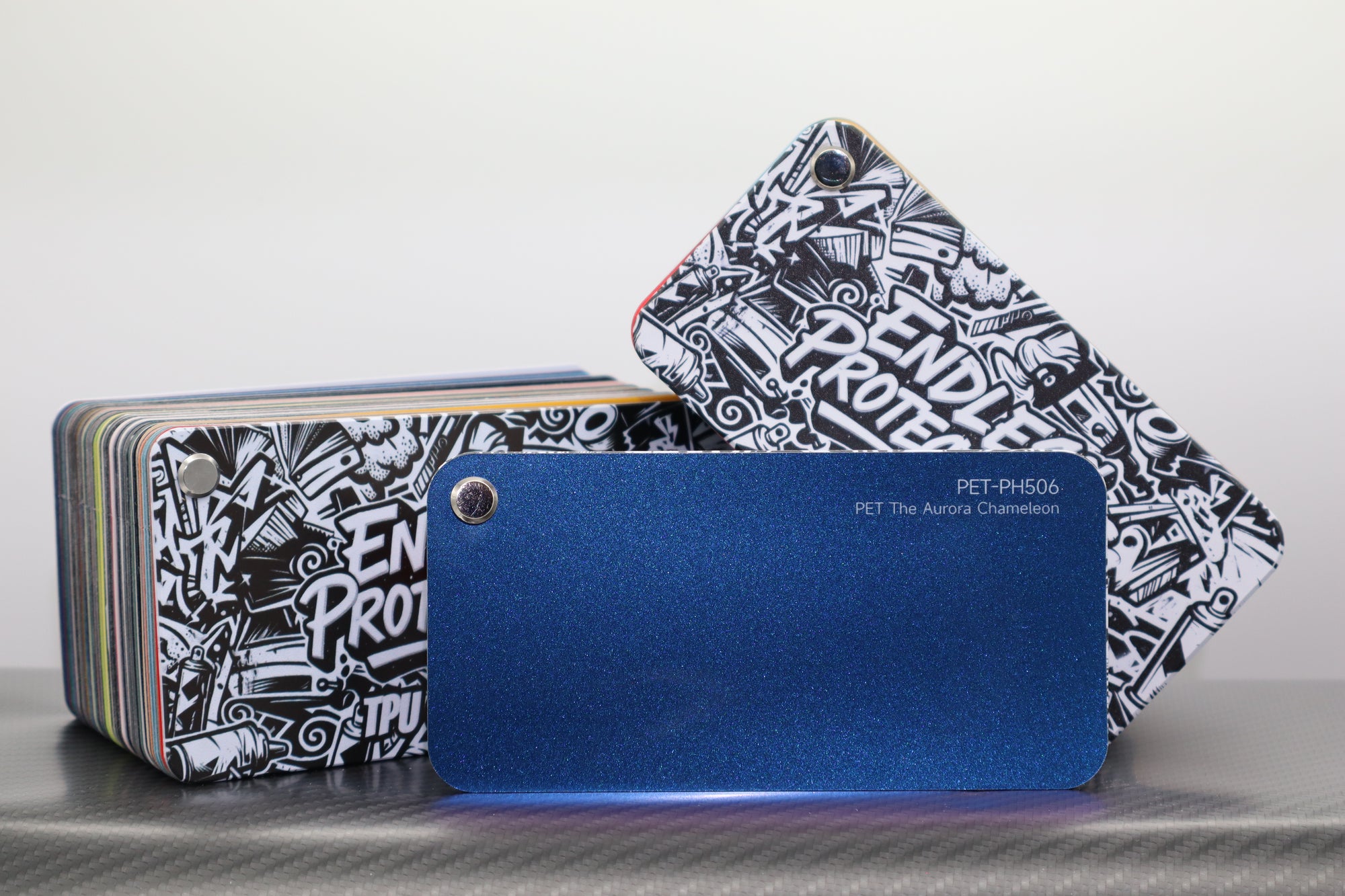 Metallic Dunkel-Blau Endless Wrapping Film