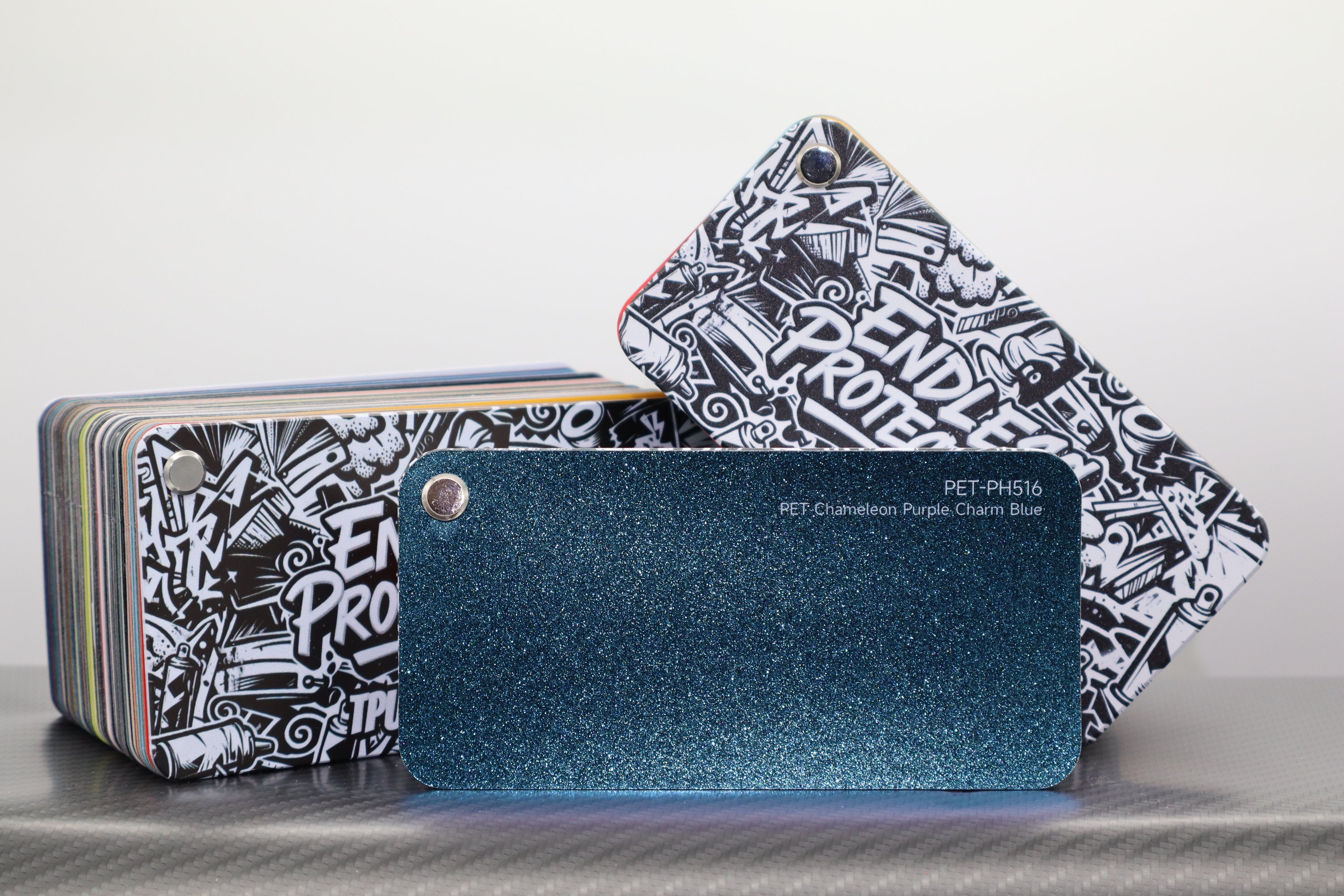 Metallic Dunkel-Blau Endless Wrapping Film