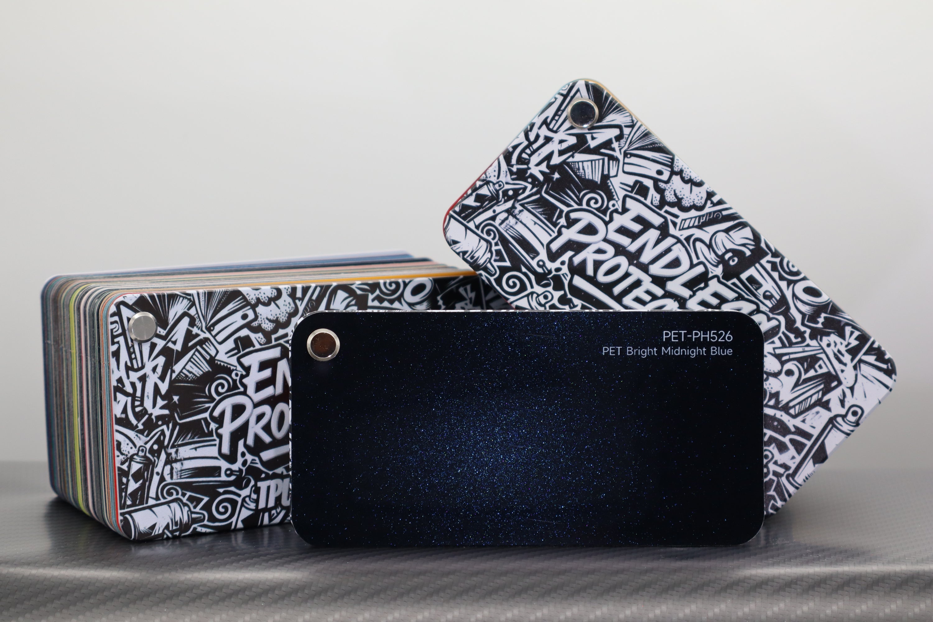 Metallic Dunkel-Blau Endless Wrapping Film