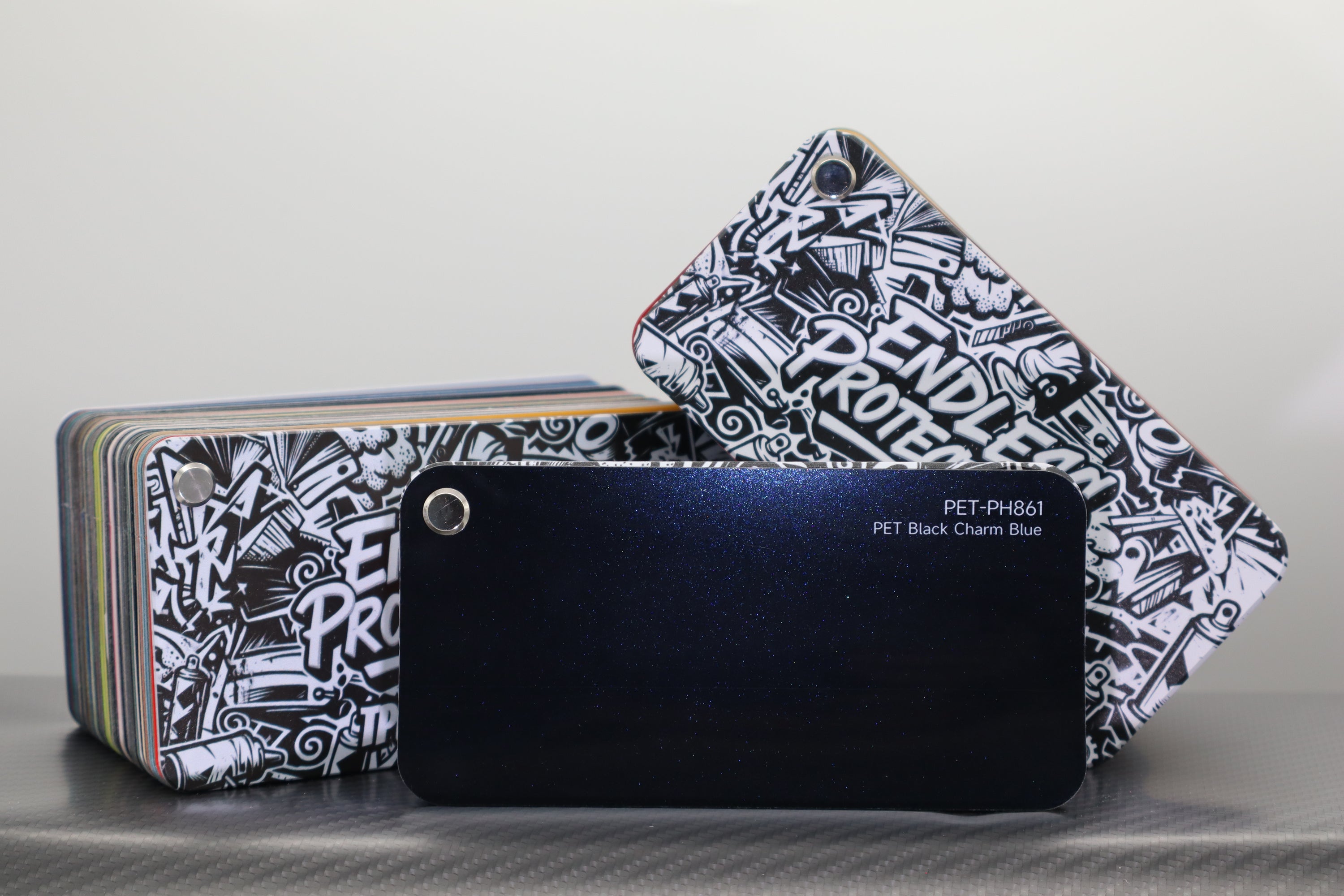 Metallic Dunkel-Blau Endless Wrapping Film
